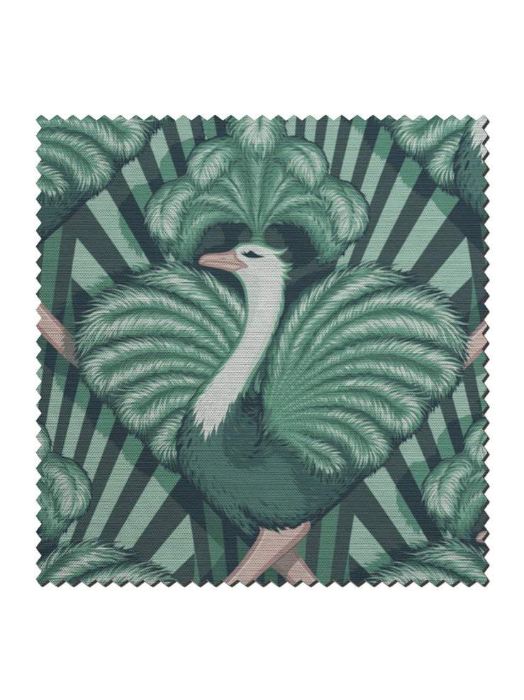 Zsa Zsa 'Bottle Green' Linen Sample